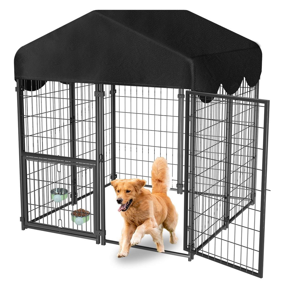 Heavy Duty Dog Kennel with Roof I81842