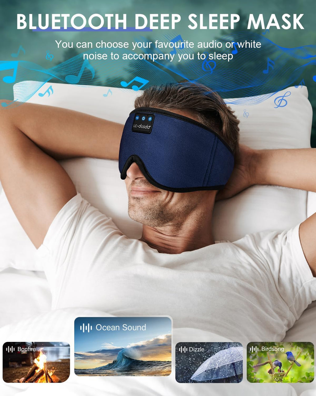 Sleep Mask with Bluetooth Headphones F241