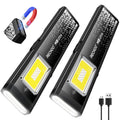 Flat EDC Rechargeable Flashlight with Magnetic Base & Clip C4974