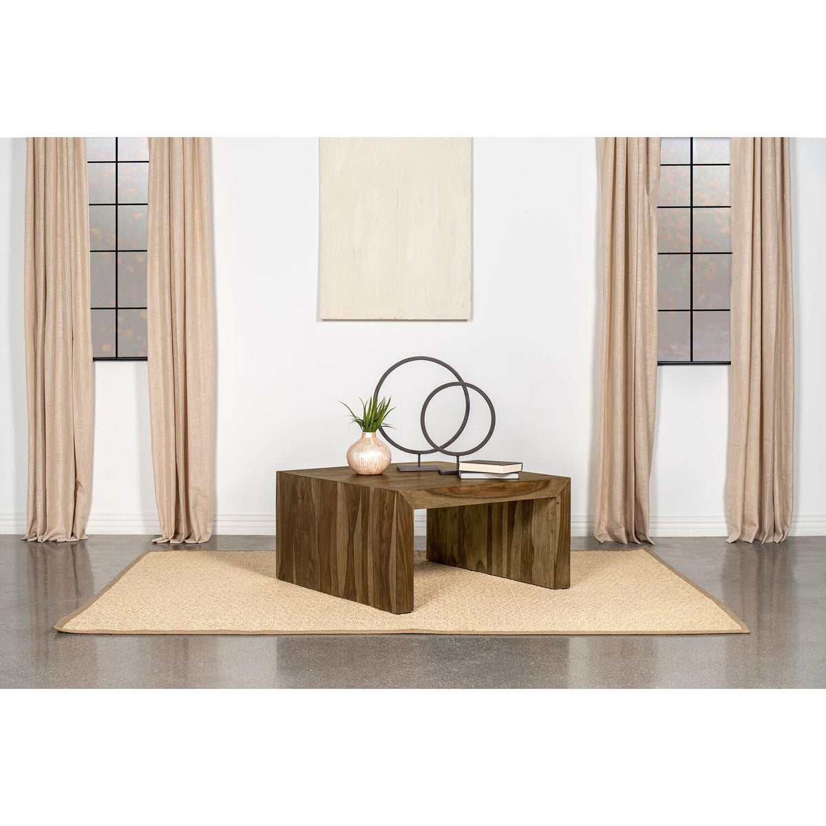 Solid Sheesham Wood Square Coffee Table C51640