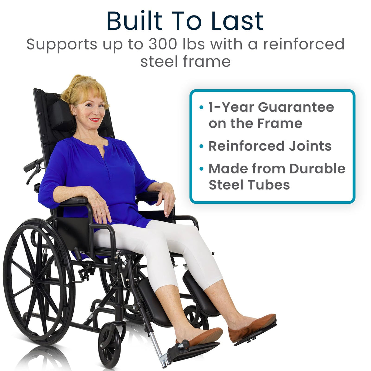 Reclining Wheelchair with Elevating Leg Rests V418