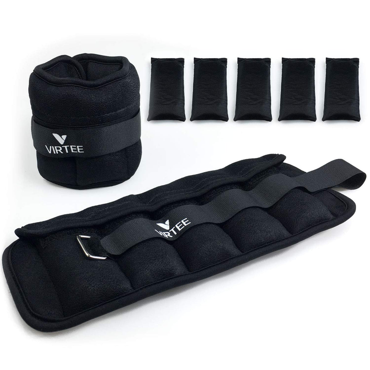 Adjustable Ankle Weights 1-3 Lbs Pair T5579