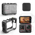 Aluminum Metal Frame Cage Case Bag with Silicone Lens Cap Screen Protector Camera Accessories Kit H477