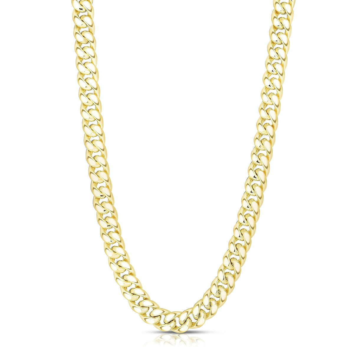 14k Yellow Gold Cuban Link Chain Necklace U90082