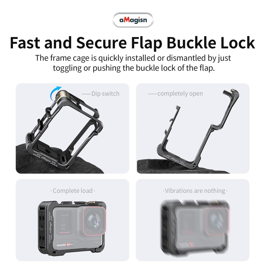 Aluminum Metal Frame Cage Case Bag with Silicone Lens Cap Screen Protector Camera Accessories Kit H477