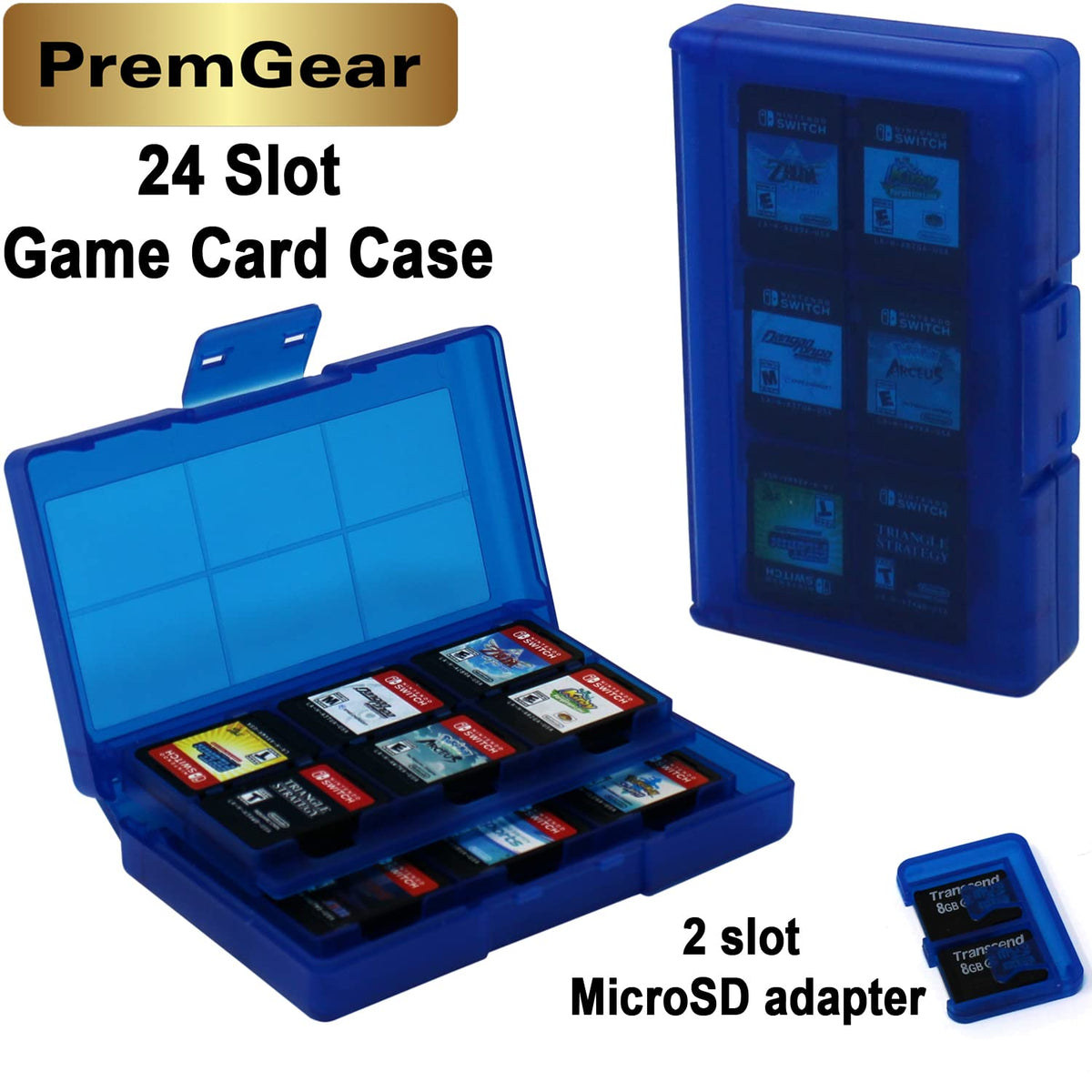 Nintendo Switch Game with Thumb Grips, Game Card Holder & Cleaning Cloth Z64158