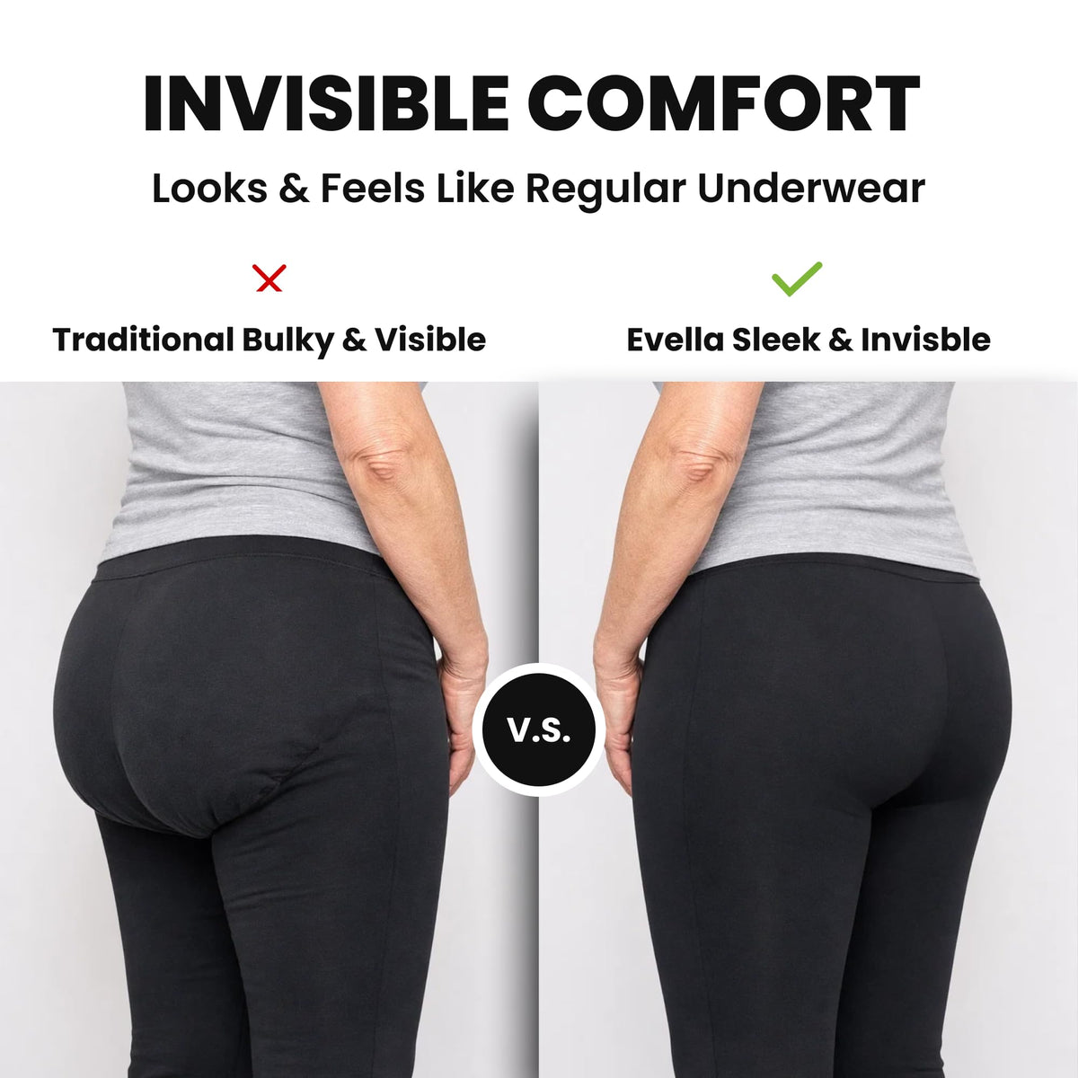 Washable Leak Proof Incontinence Underwear 3-Pack I61083