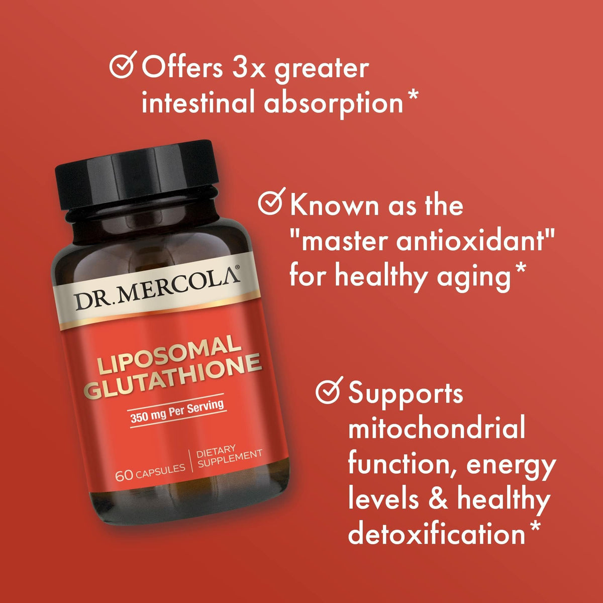 Liposomal Glutathione 350 mg 60 Capsules W36042