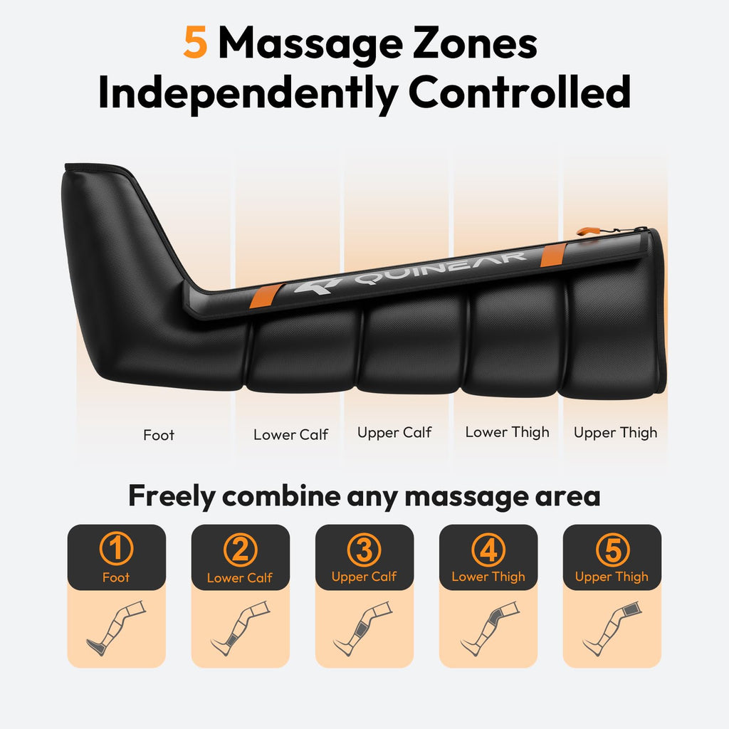 Cordless Compression Boots Leg Massager H7202