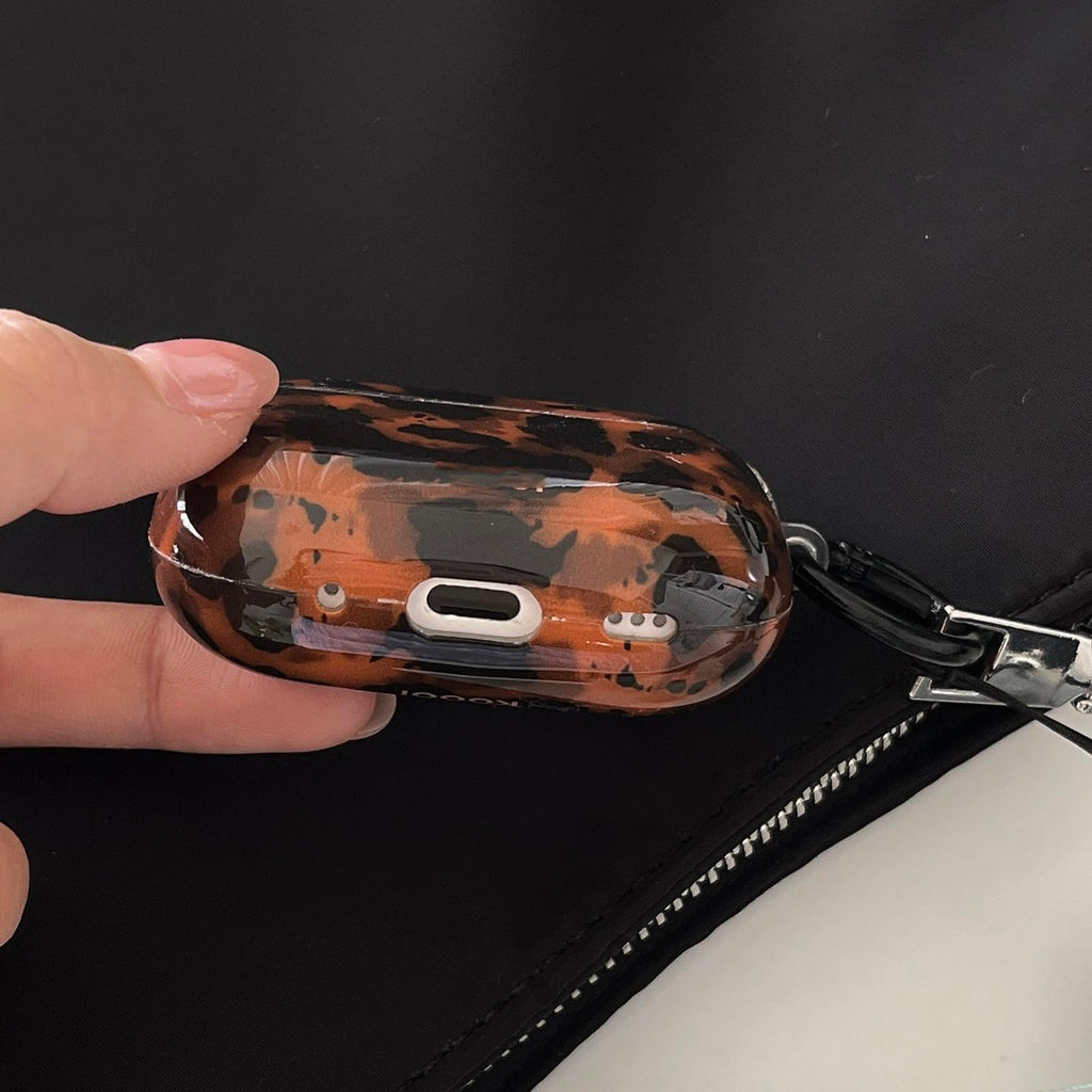 Leopard Cheetah Print AirPods 3rd Generation Case with Keychain O907134