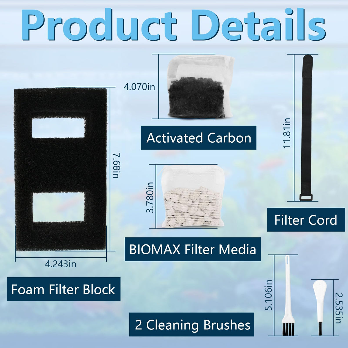 Aquarium Filter Media Set K716318