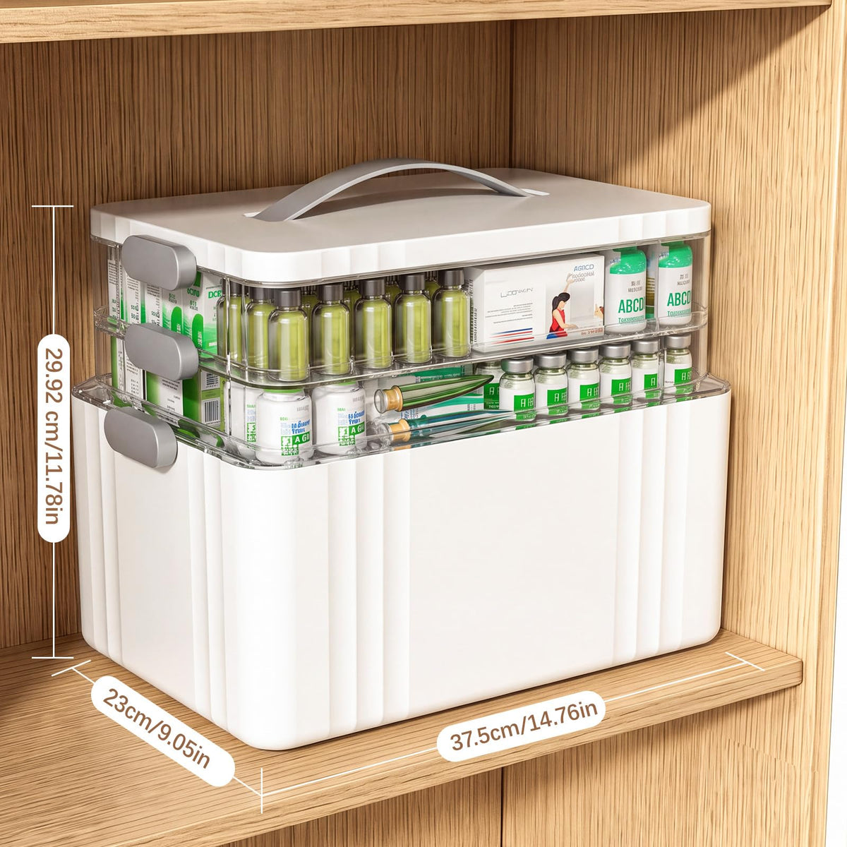 3-Tier Portable Medicine Organizer A377011