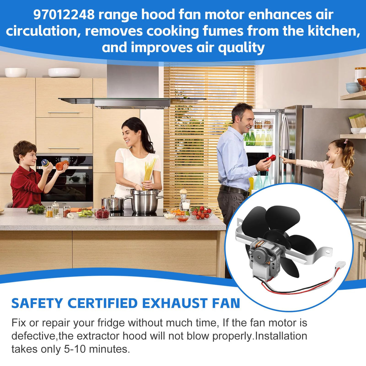 Range Hood Fan Motor Replacement Kit L230