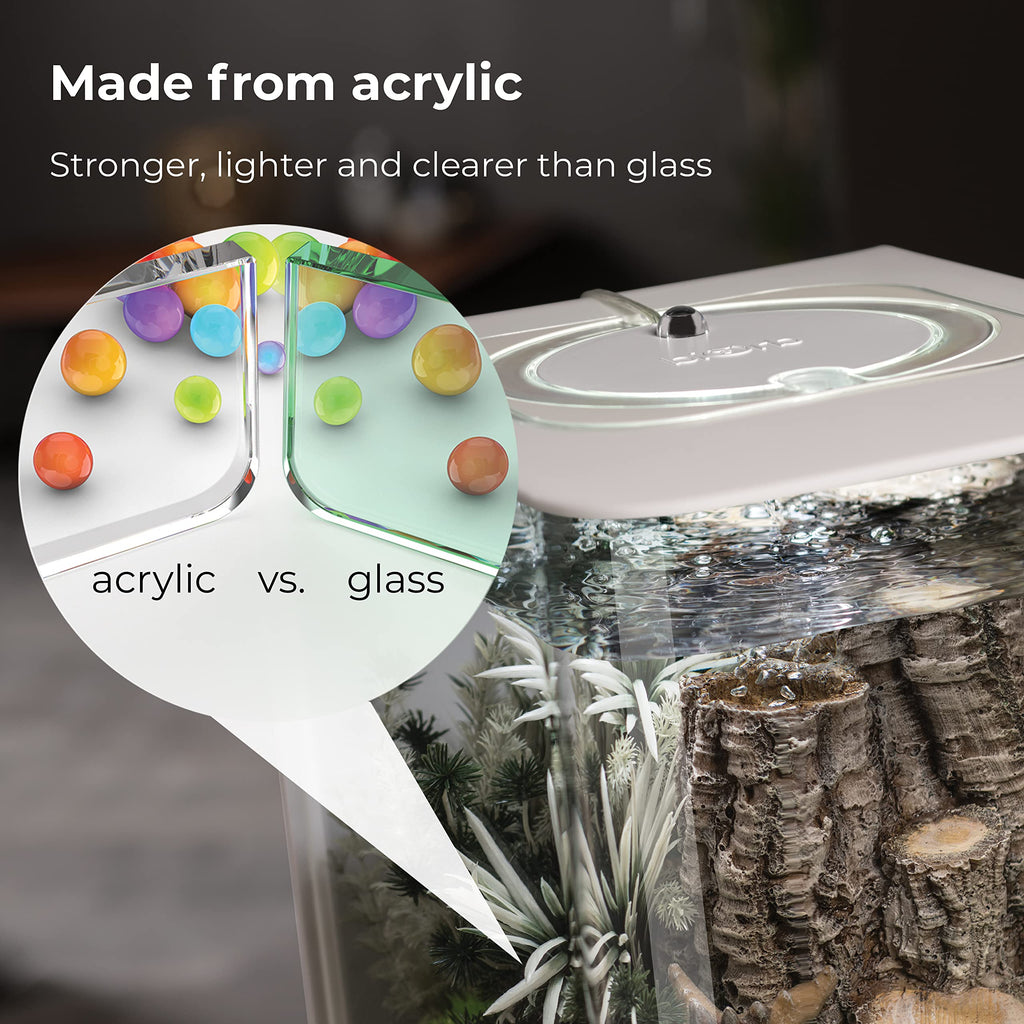 15 Acrylic Aquarium with White LED Lights H86774