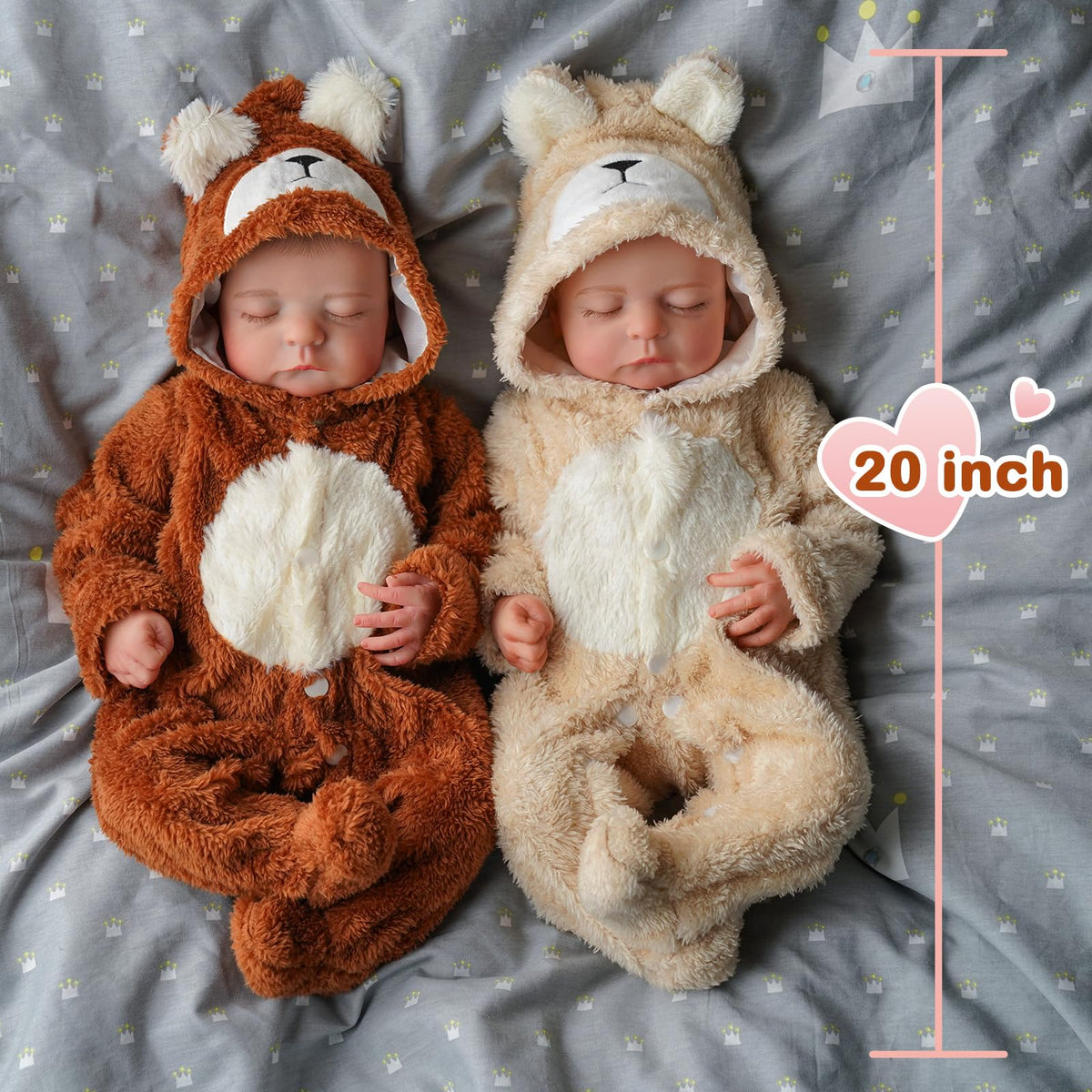 20 inch Soft Body Poseable Baby Doll S819