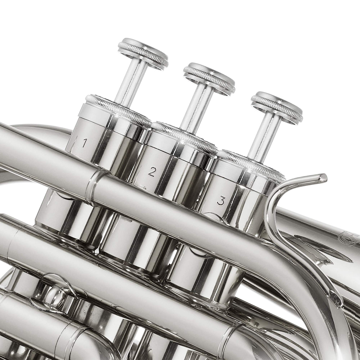Bb Brass Pocket Trumpet with Nickel Plated Finish P476