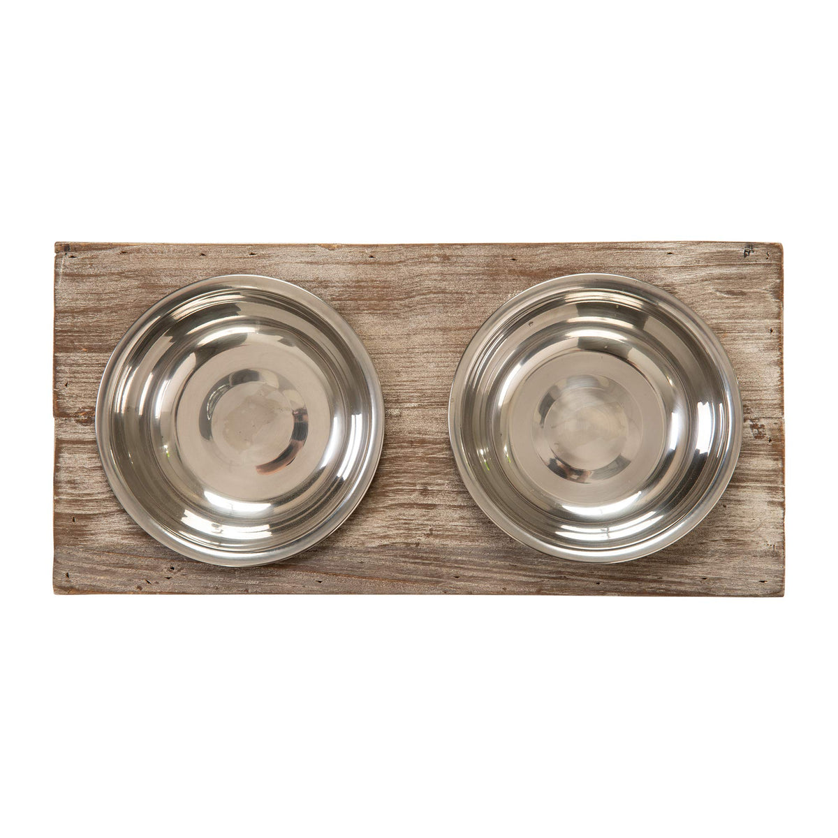 Elevated Dog & Cat Double Bowl Feeder Stainless Steel Bowls C47189
