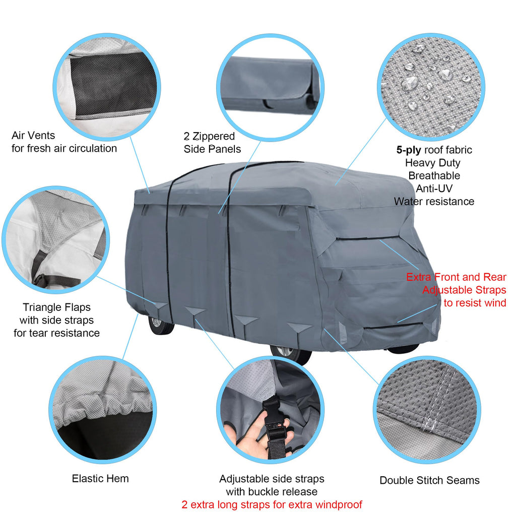 23'-26' Water-Resistant Heavy Duty RV Cover B990471