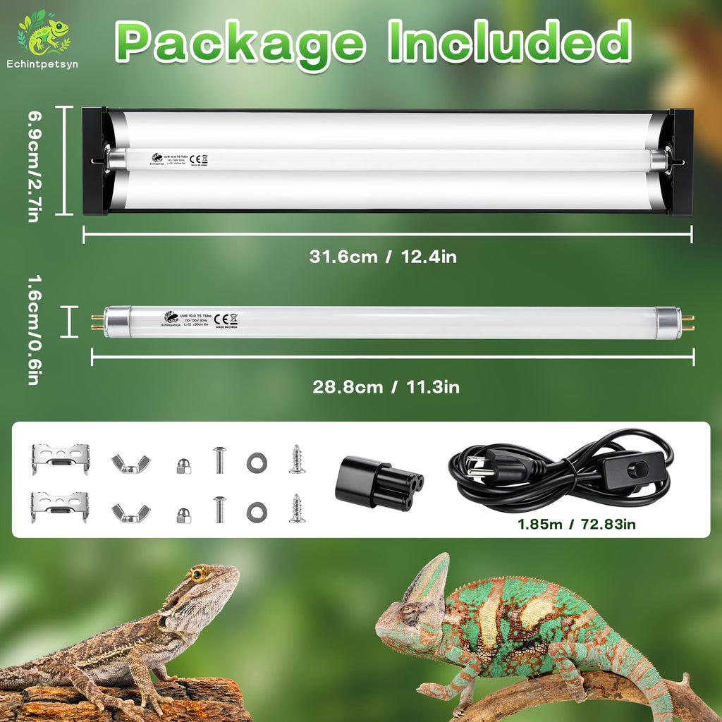 8W T5 HO 10.0 UVB Kit with Bulb X556