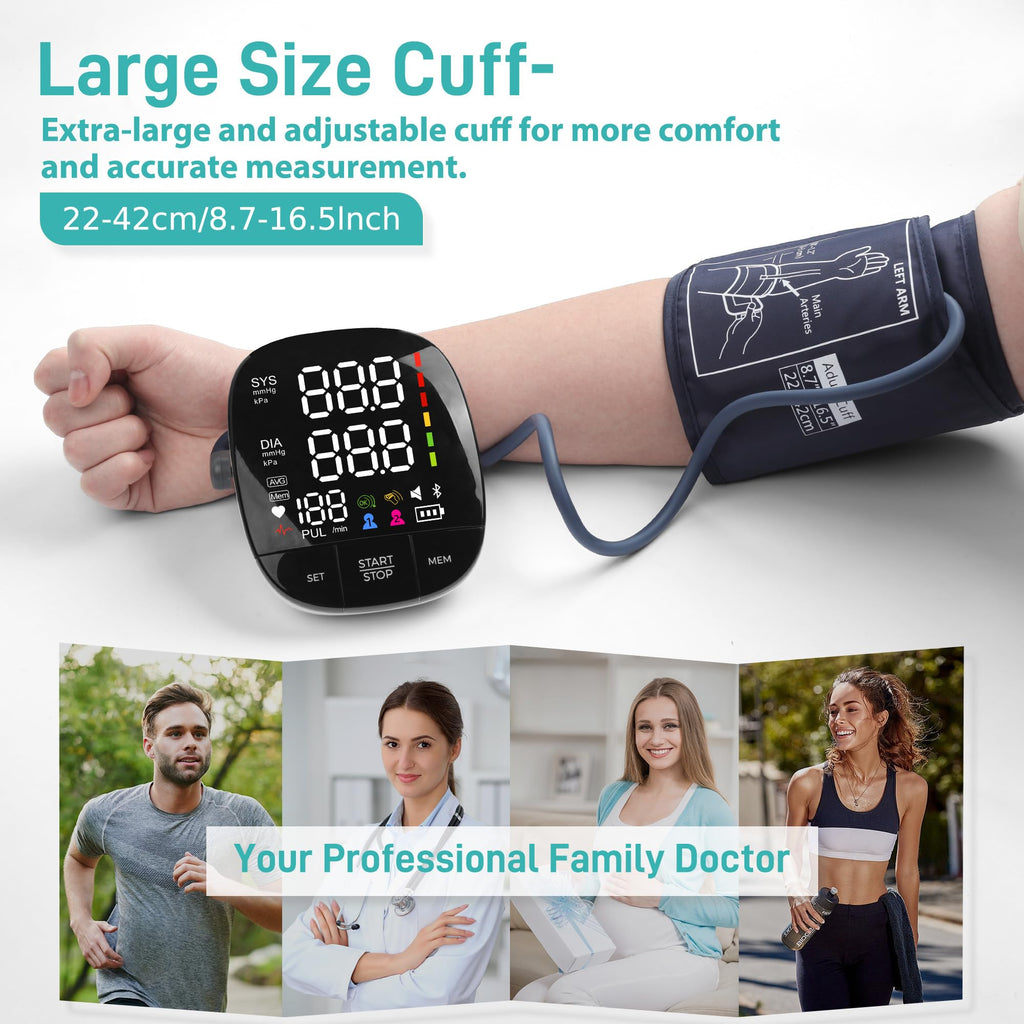 Automatic Upper Arm Blood Pressure Monitor with Large Cuff N74827