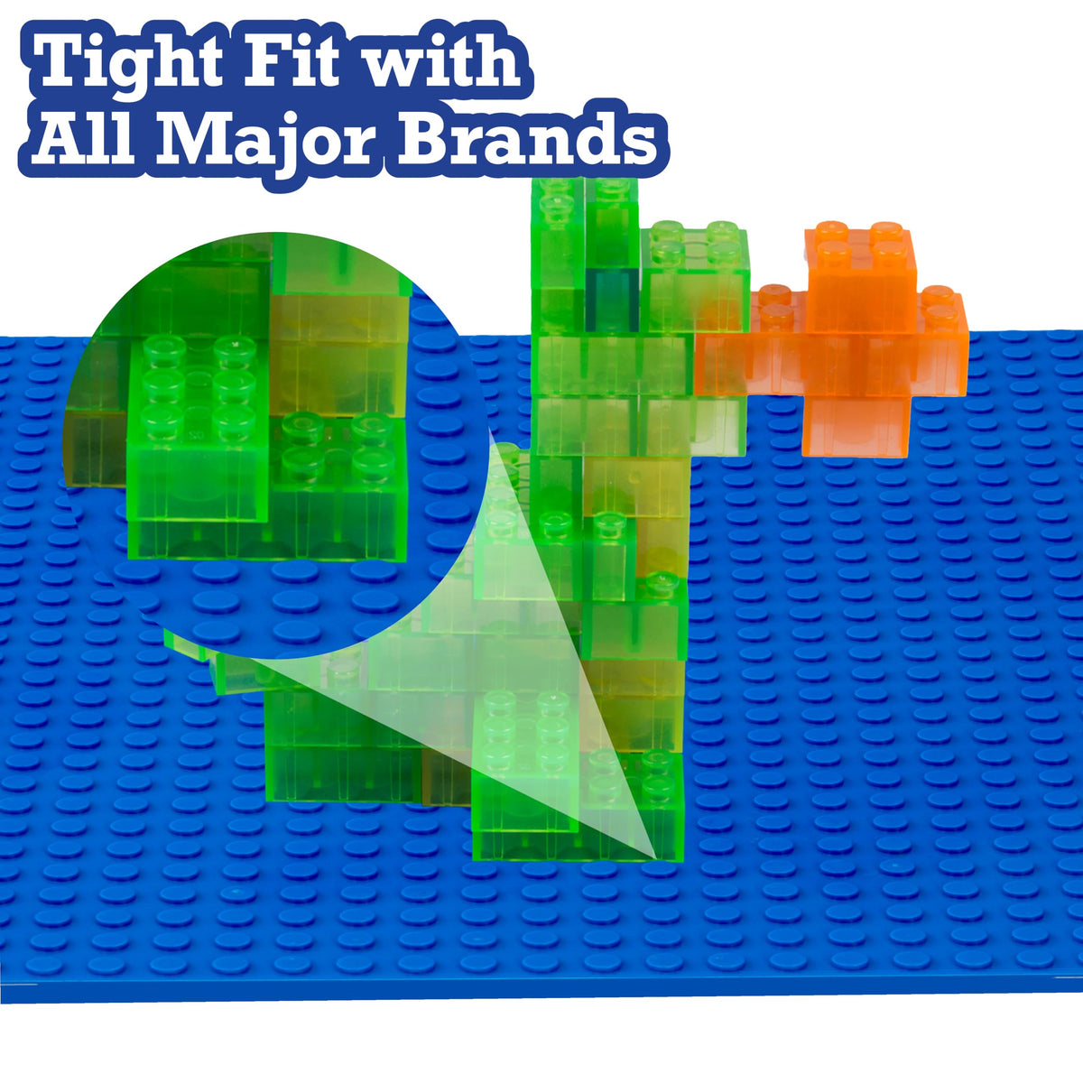 Green Blue White 10x10" Building Bricks Baseplates 4 Pack M227