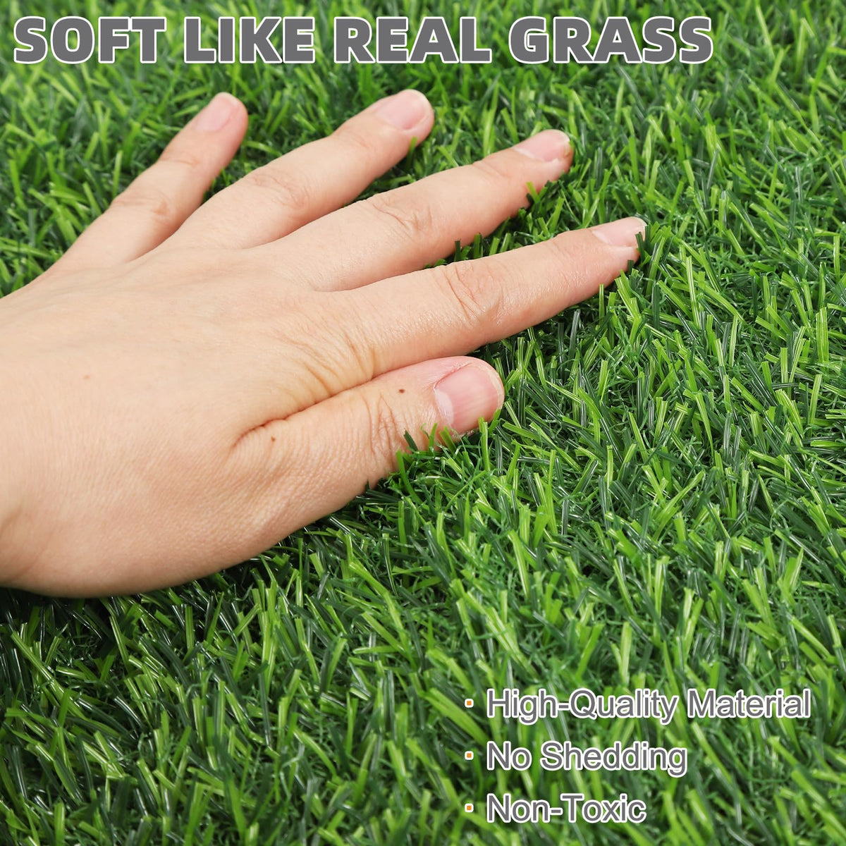 Dog Grass Pad with Washable Pee Pads, 20"*25" Artificial Turf Y673138
