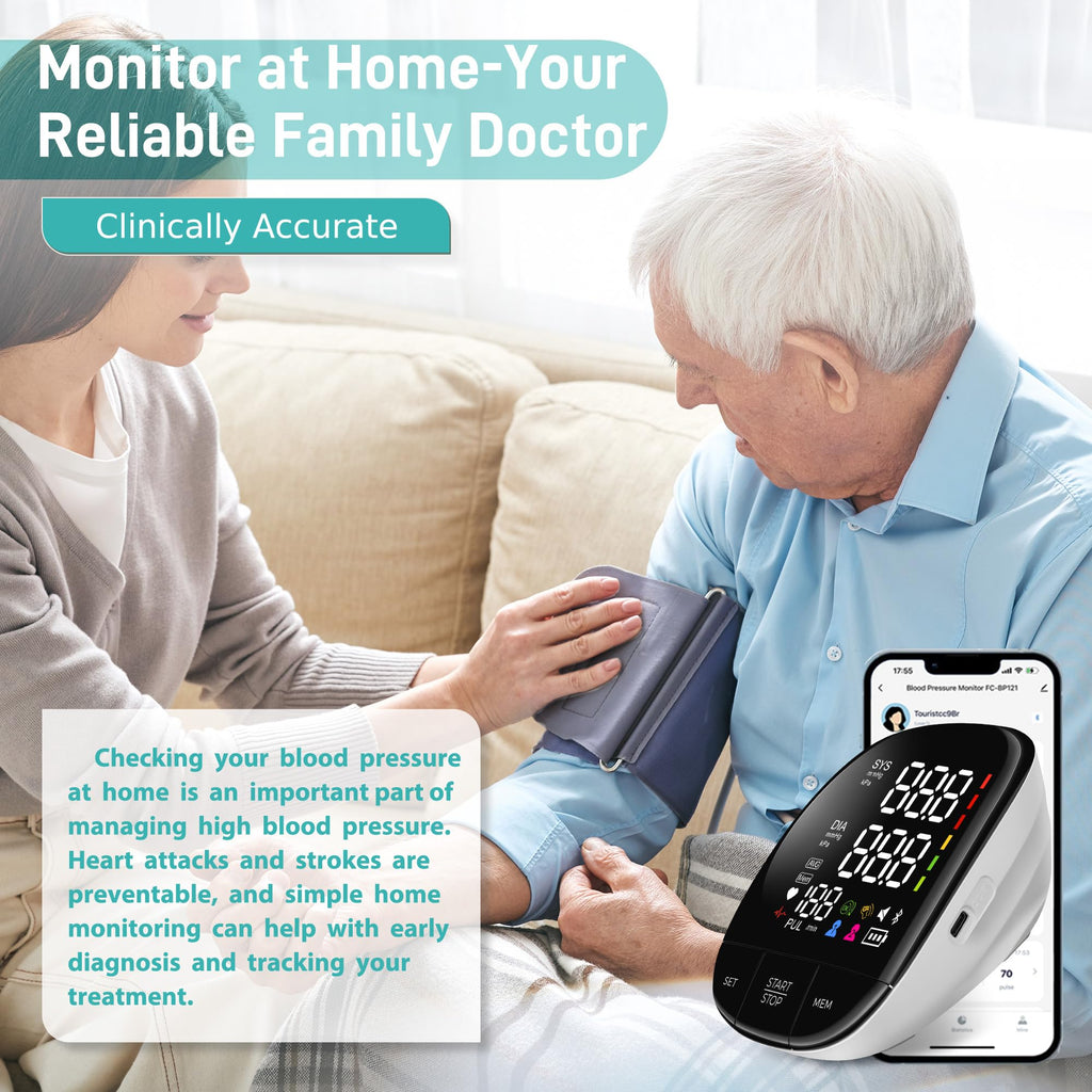 Automatic Upper Arm Blood Pressure Monitor with Large Cuff N74827