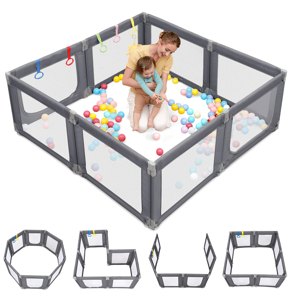 Grey Baby Playpen Y566981