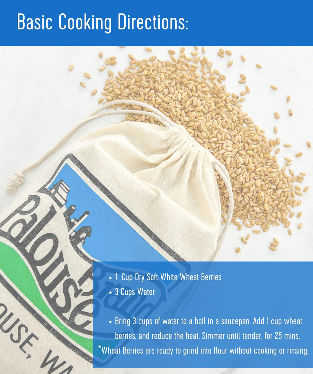 Soft White Wheat Berries 25 LBS H9354