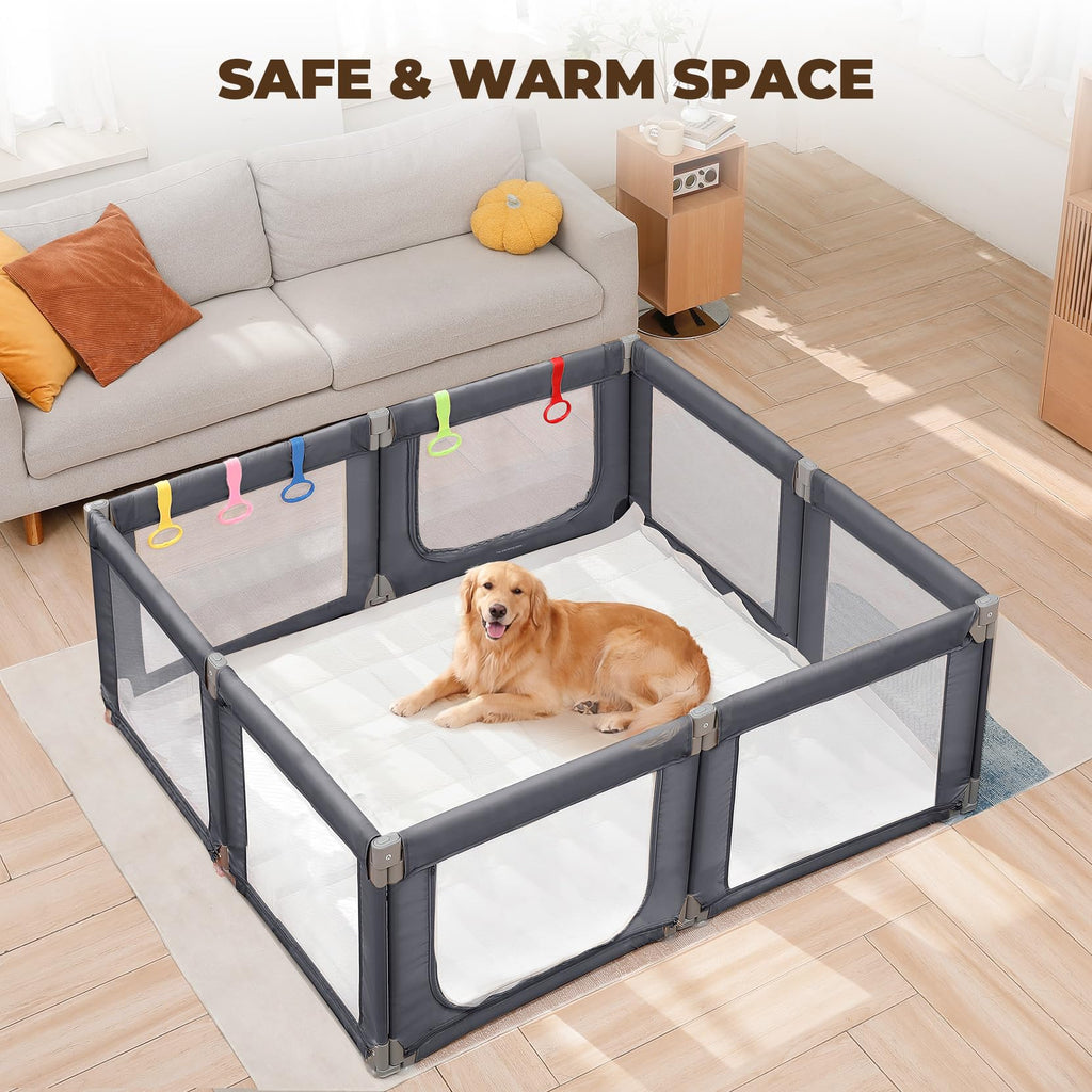 Grey Baby Playpen Y566981