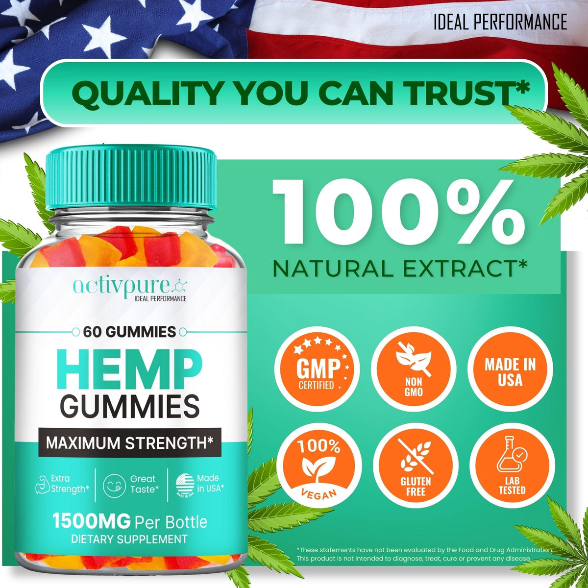 Hemp Gummies 60 Gummies C85320