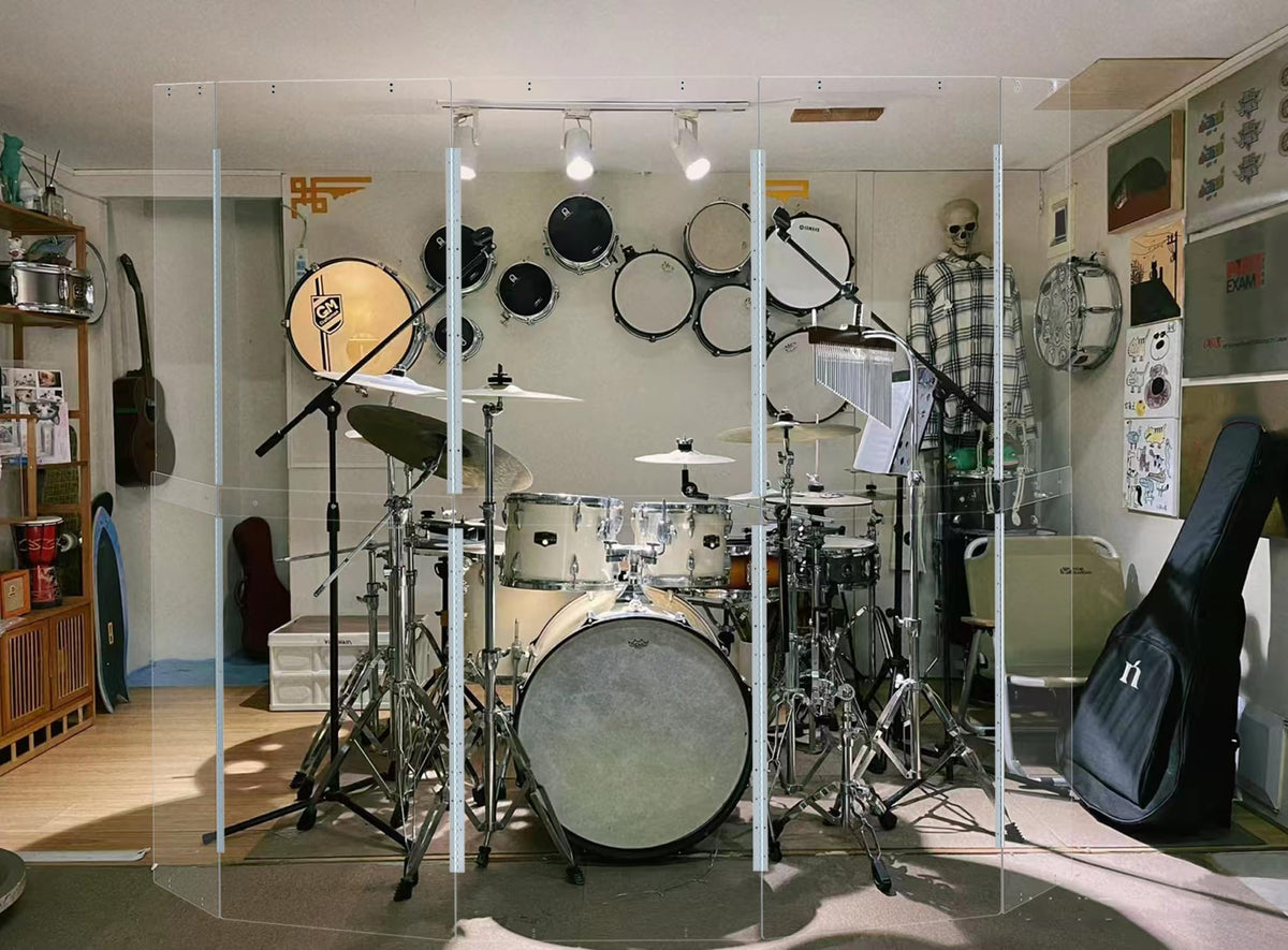 Portable Drum Shield Panels 5-Panels 2ft x 5ft B88019