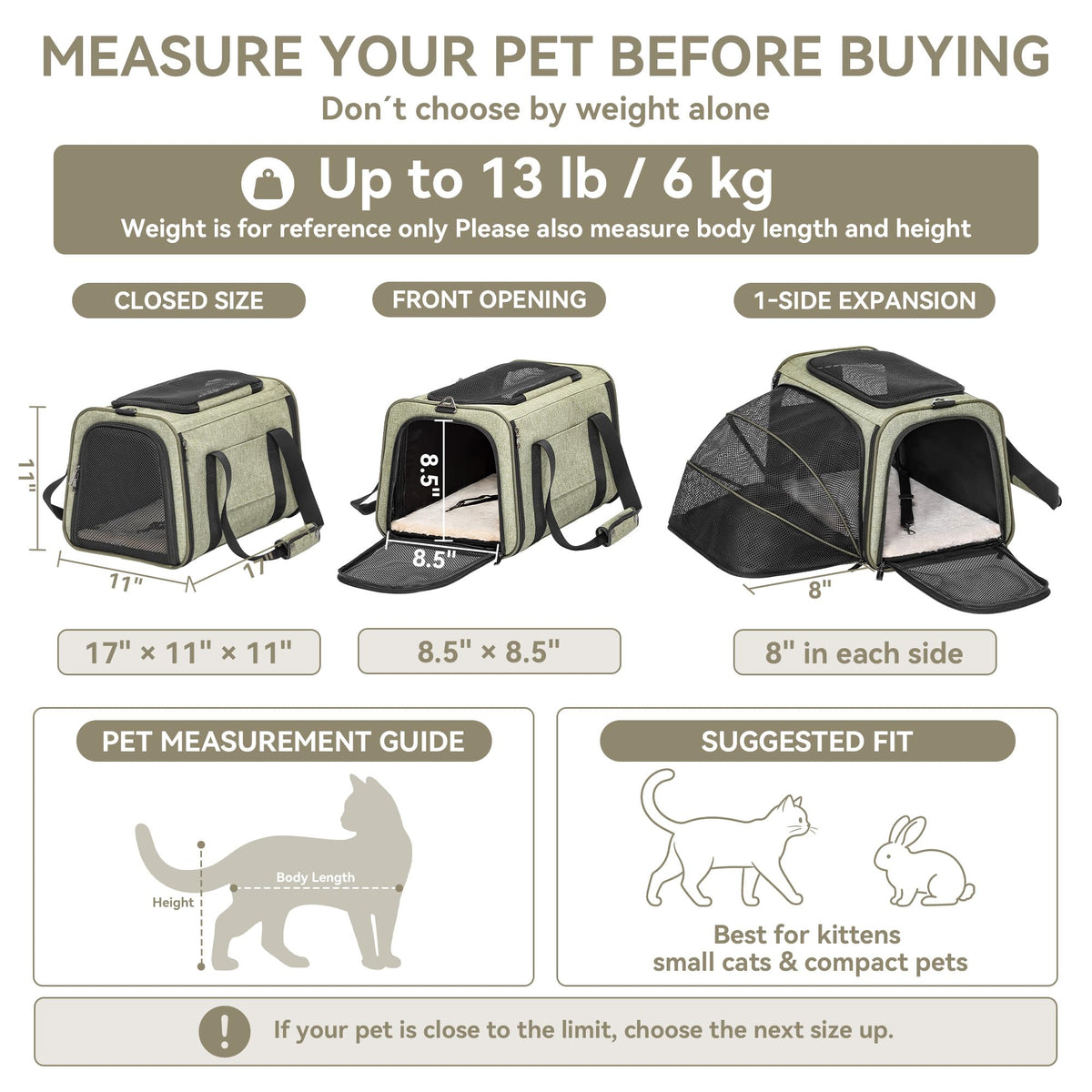 Expandable Cat Carrier J40699