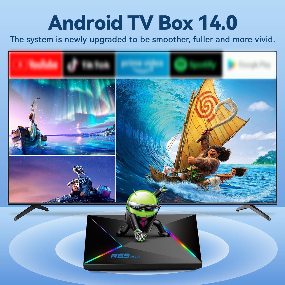 Android TV Box 4GB RAM 32GB ROM 4K 8K WIFI6 1000M Ethernet M612899