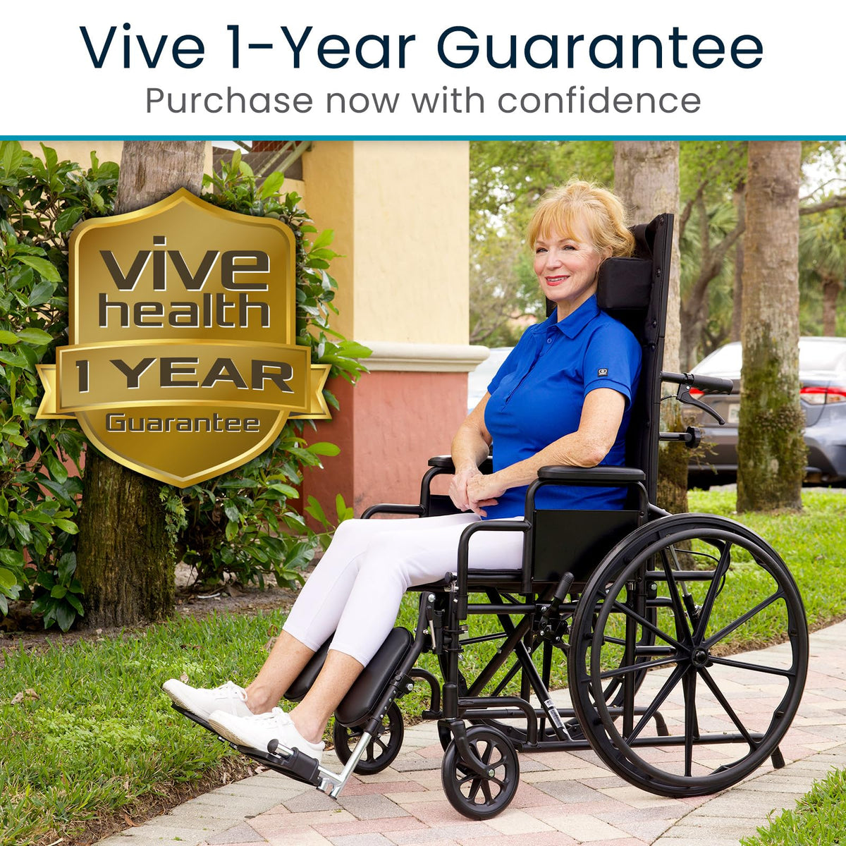 Reclining Wheelchair with Elevating Leg Rests V418