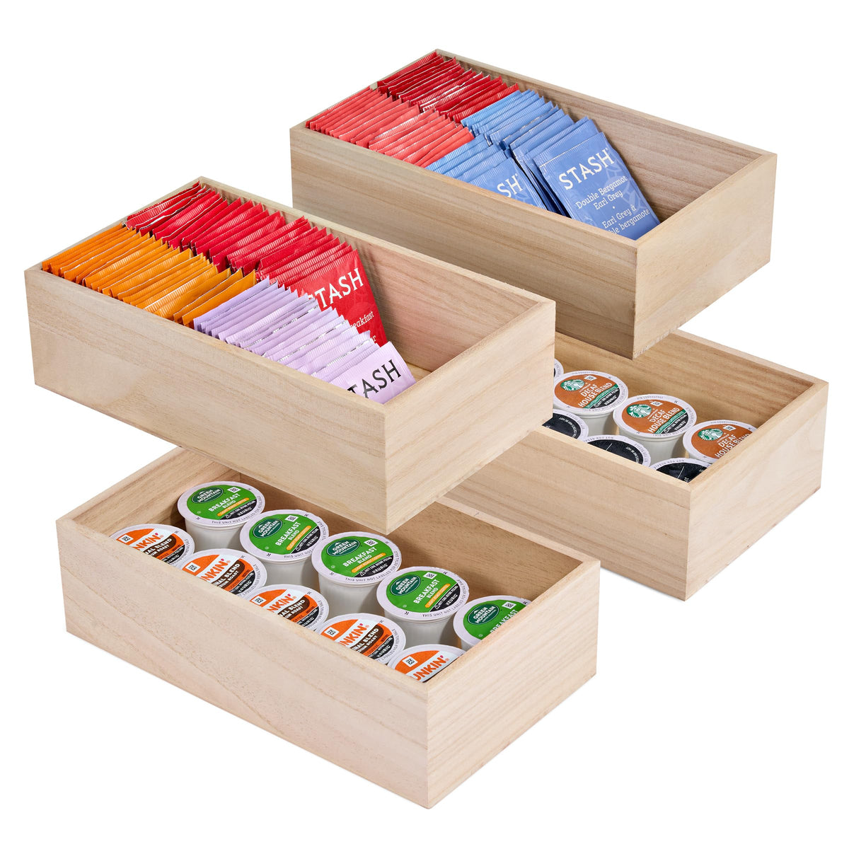 Unfinished Wooden Boxes 4 Pack U850236
