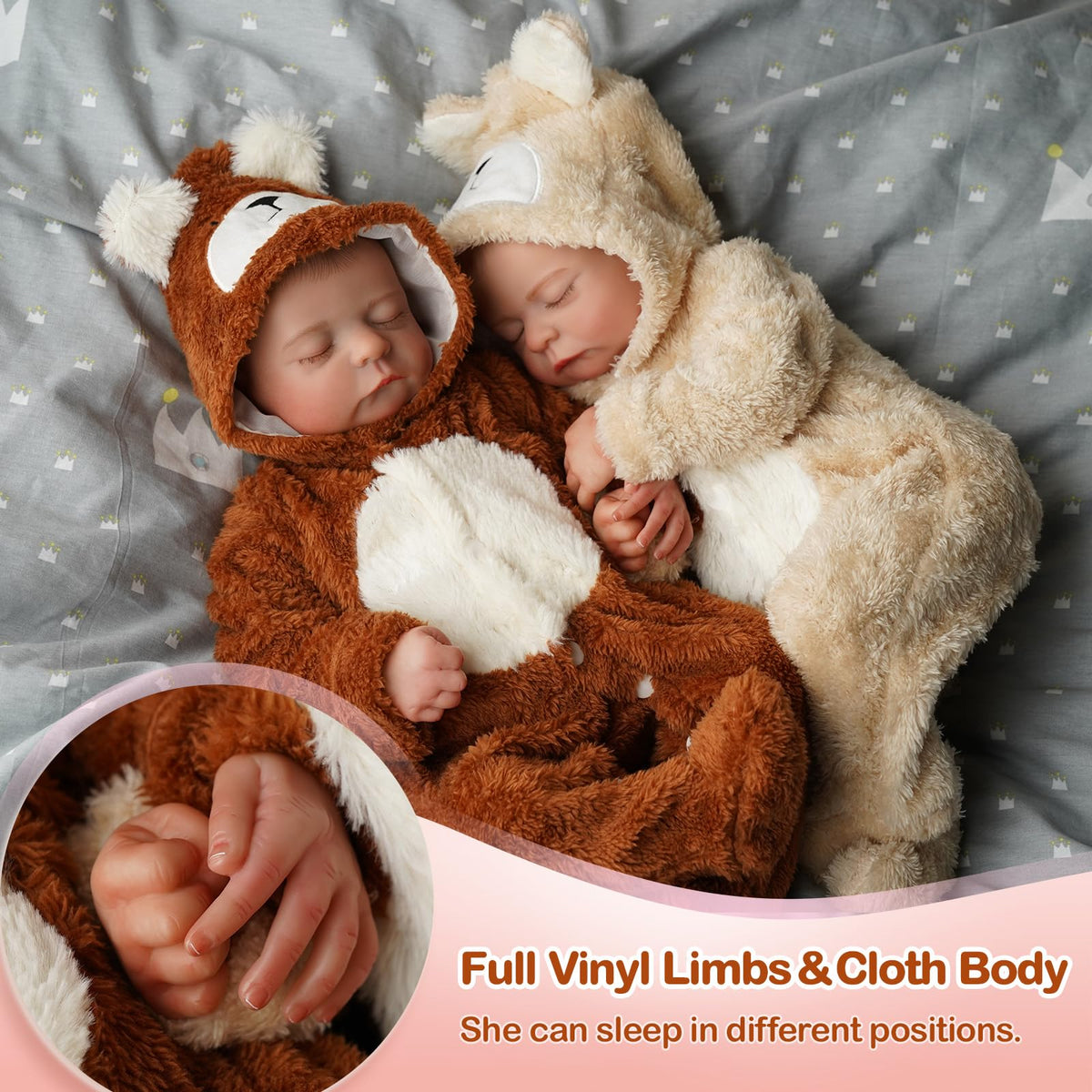 20 inch Soft Body Poseable Baby Doll S819