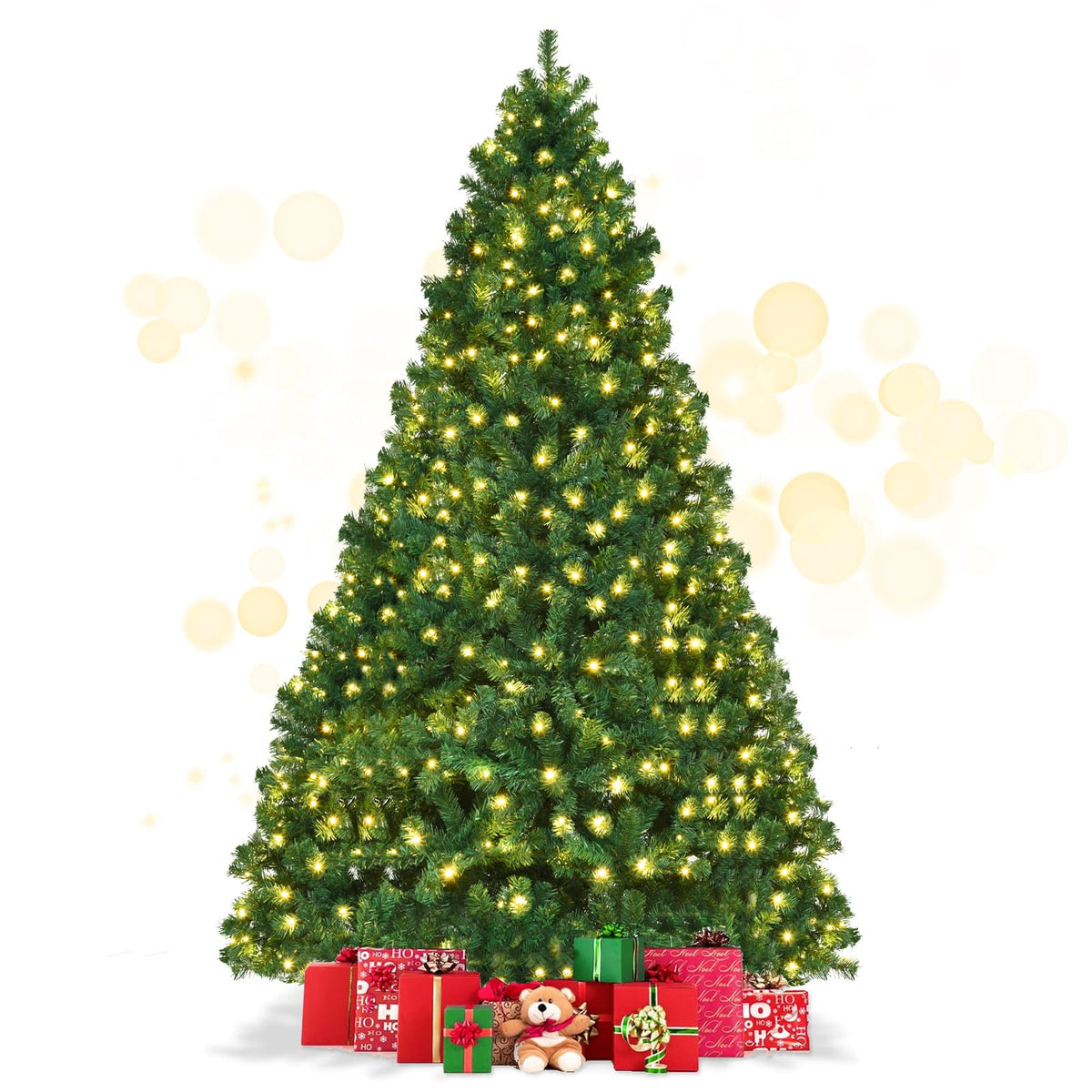 8ft Prelit Artificial Christmas Tree with 430 Warm White LED Lights G10766