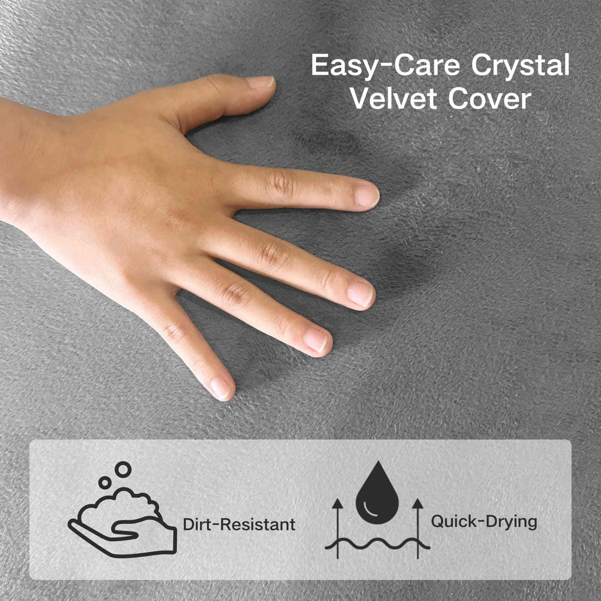 4 inch Twin Tri-Fold Memory Foam Mattress with Washable Cover T82483